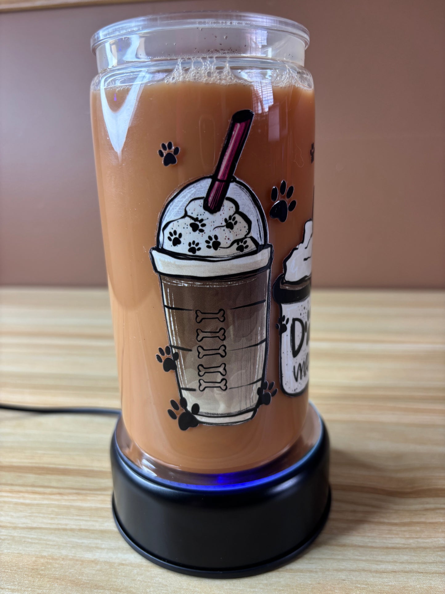 16oz Dog Mom 🐾 Coffee Flow Tumbler (Ready to Ship!)