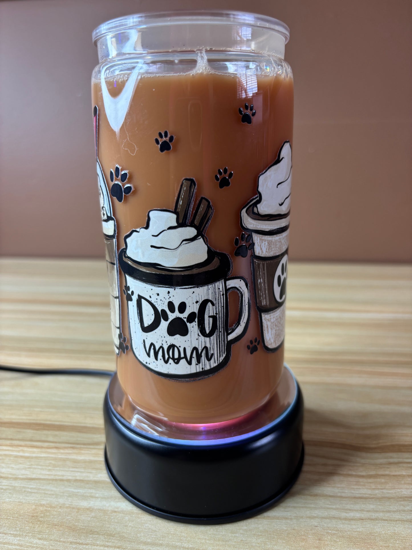 16oz Dog Mom 🐾 Coffee Flow Tumbler (Ready to Ship!)