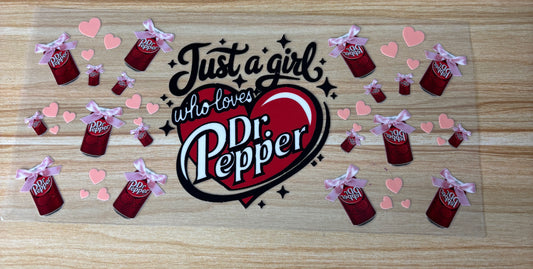 a collage of various images related to the Dr Pepper brand, including cans, hearts, and text.