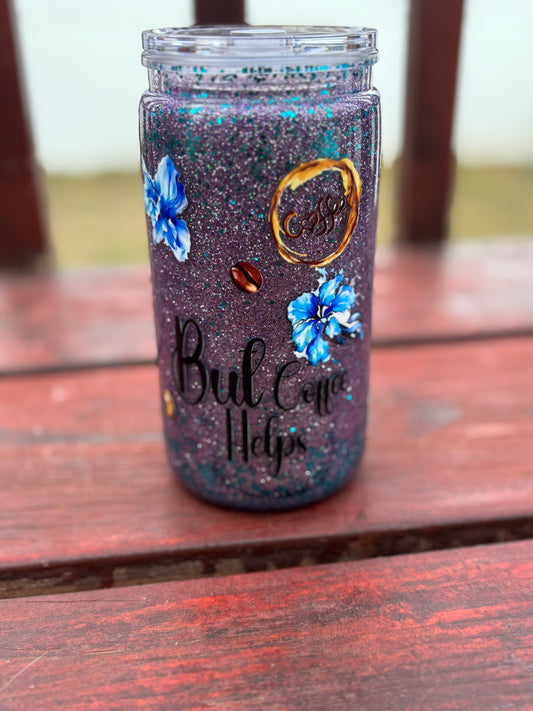16oz I Hate Everyone but coffee helps (Ready to ship!)
