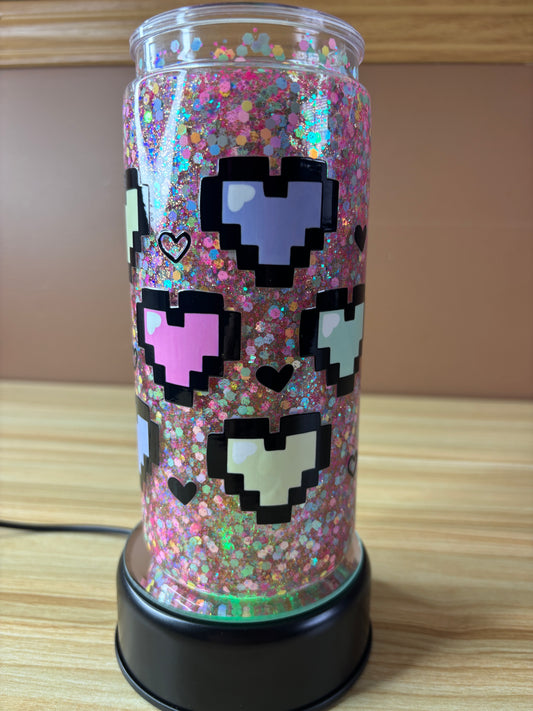 20oz Pixel Heart Dreams – Suspended Flow (Ready to Ship!)
