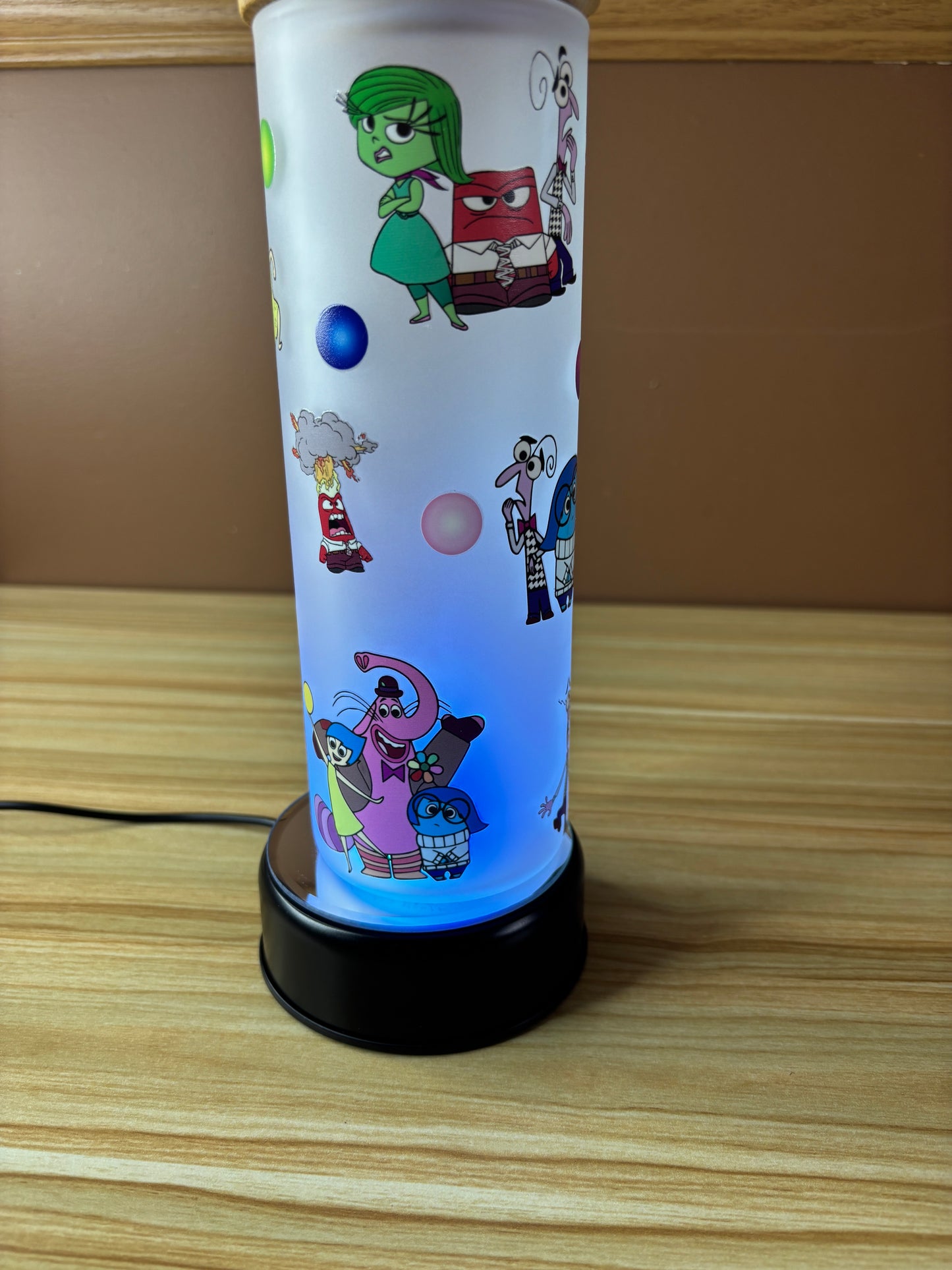 24oz Frosted Glass – Inside Out Theme (Ready to Ship!)