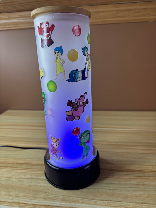 24oz Frosted Glass – Inside Out Theme (Ready to Ship!)