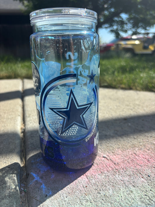 20oz - Cowboys Blue Drip (Ready to ship!)