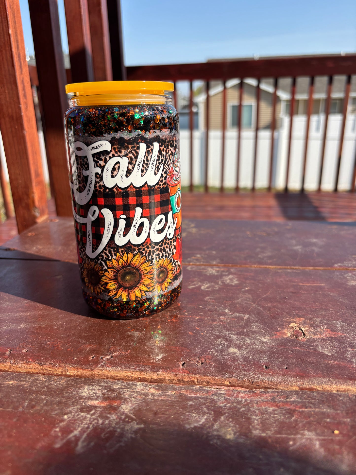 16oz Glass - Fall Vibes (Ready to ship!)